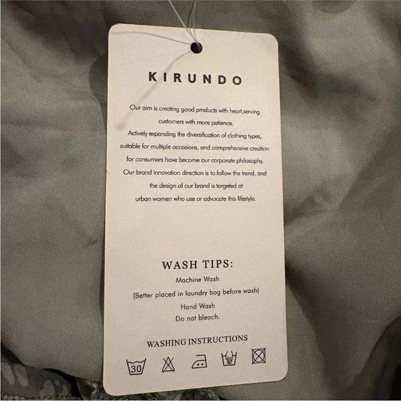 NWT Kirundo Green Chiffon Dress Womens Size XL‎ (178) - Picture 5 of 7